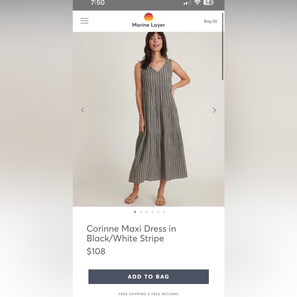 Marine Layer Corinne maxi dress
